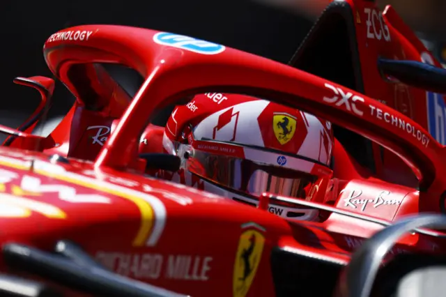 Charles Leclerc at Monaco GP.