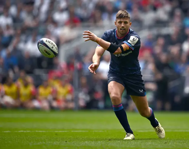 Ross Byrne of Leinster during the Champions Cup final