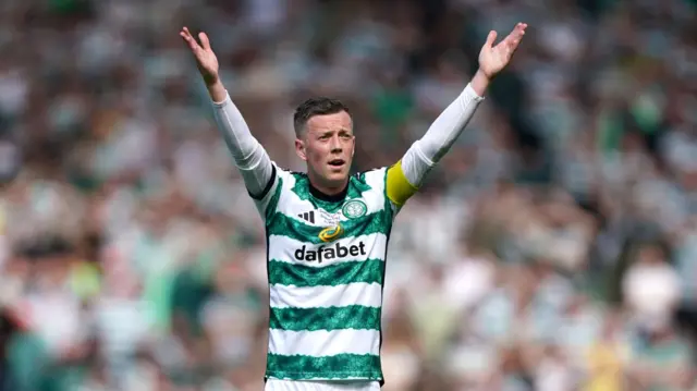 Callum McGregor appeals during the Scottish Cup final