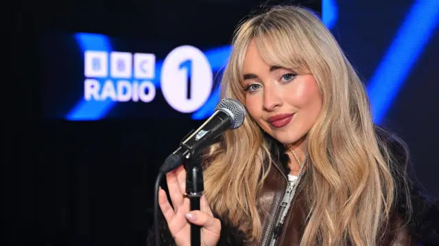 Sabrina Carpenter performs her first Radio 1 Live Lounge in NBH on Thursday 23 February 2023