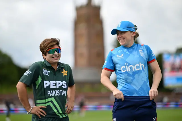 Pakistan captain Nida Dar and England skipper Heather Knight