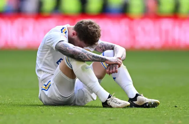 Joe Rodon looks dejected