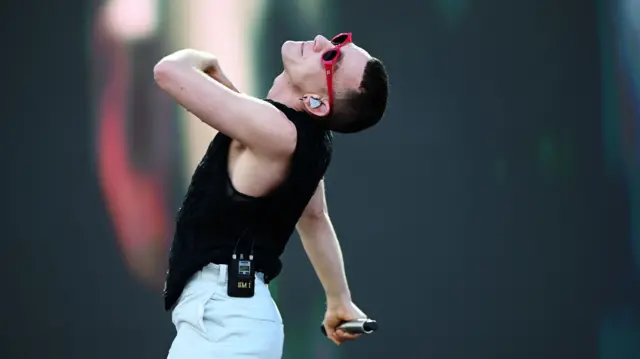 Olly Alexander performing at Radio 1's Big Weekend