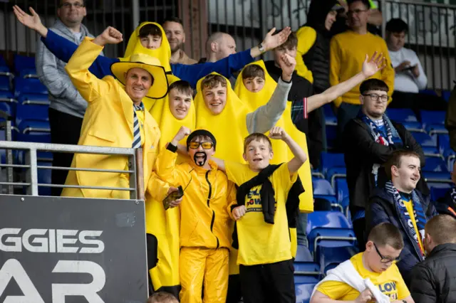 Raith Rovers fans in Dingwall