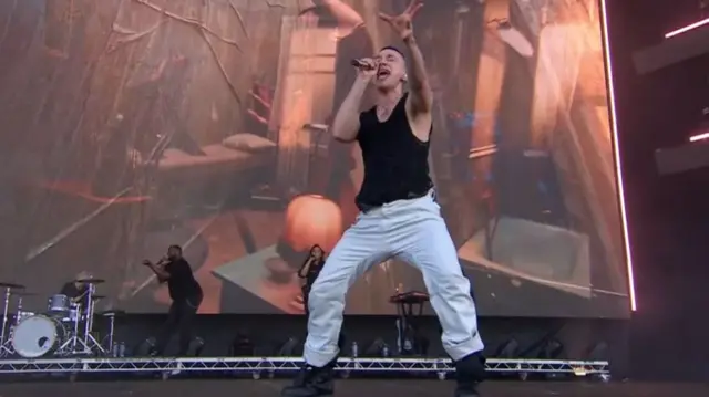 Olly Alexander performing