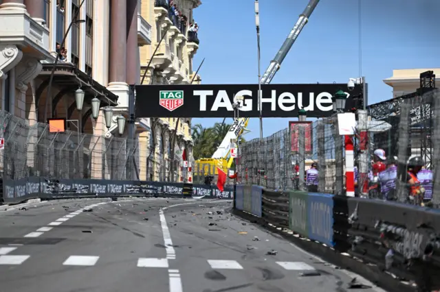 debris on the track