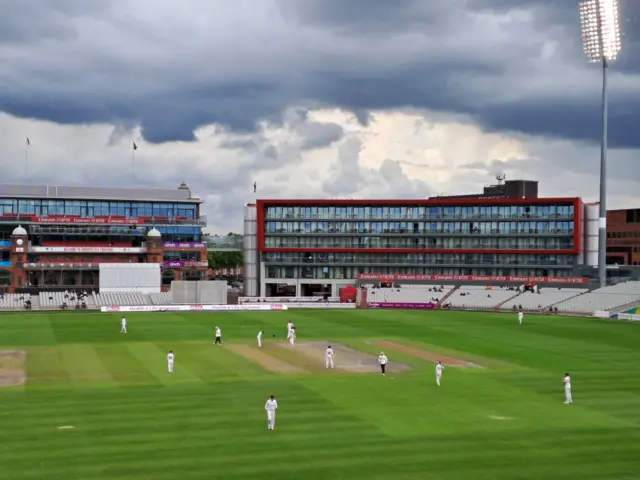 The scene at Old Trafford