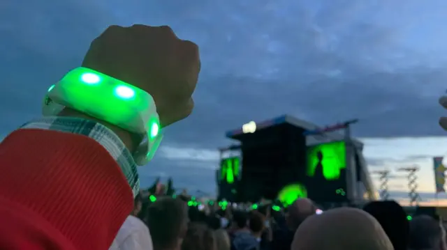 Wristband at a festival