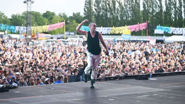 Olly Alexander performing at Radio 1's Big Weekend