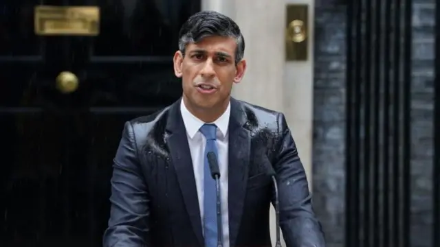 Rishi Sunak announced the election in the rain outside Downing Street last Wednesday