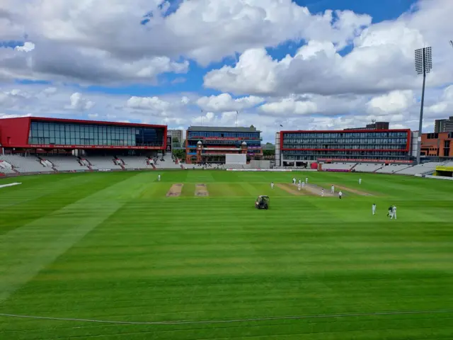 Players emerge at Old Trafford