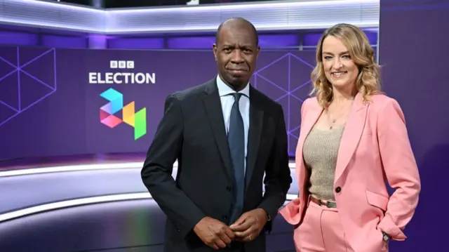 Laura Kuenssberg and Clive Myrie