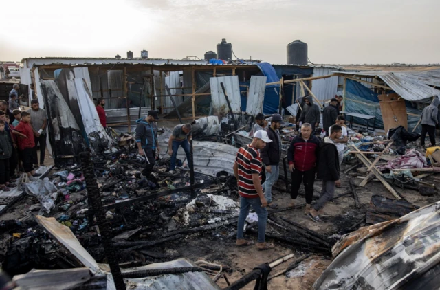 Aftermath of Sunday's strike on Rafah