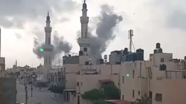 Screengrab of Taiba mosque in Rafah