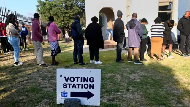 A polling station in Soweto, South Africa