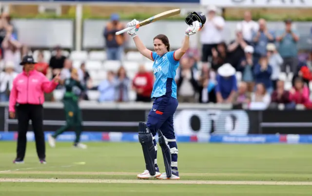 Nat Sciver-Brunt celebrates her century