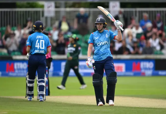 Nat Sciver-Brunt celebrates her half-century