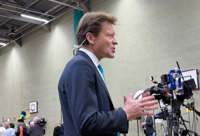 Richard Tice at the Blackpool South count