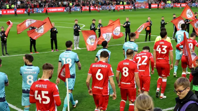 Barnsley and Bolton players walk out