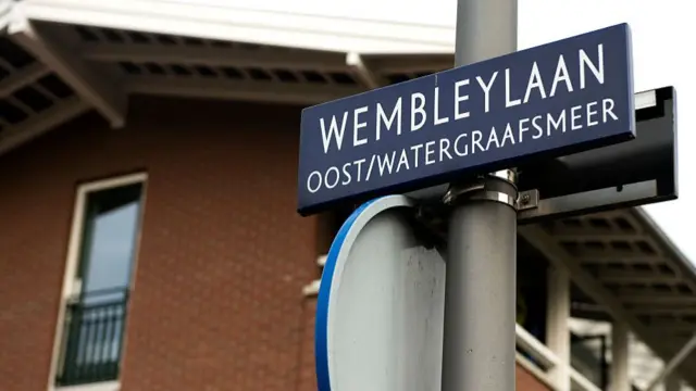 Wembley street sign in Amsterdam
