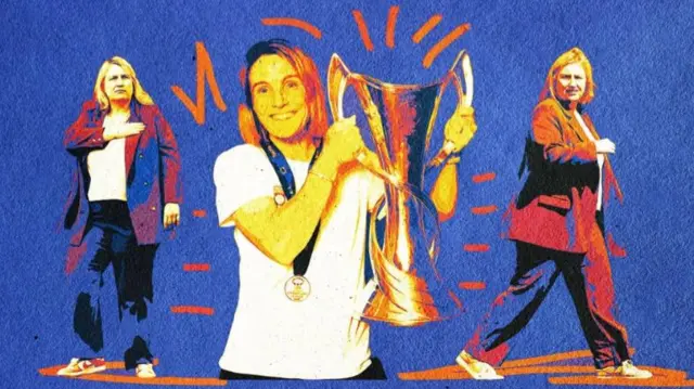 BBC Sport graphic featuring Emma Hayes and Sonia Bompastor