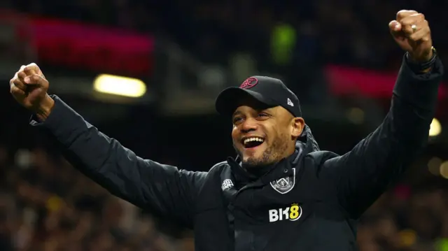 Burnley manager Vincent Kompany