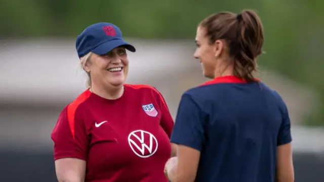 Emma Hayes and Alex Morgan