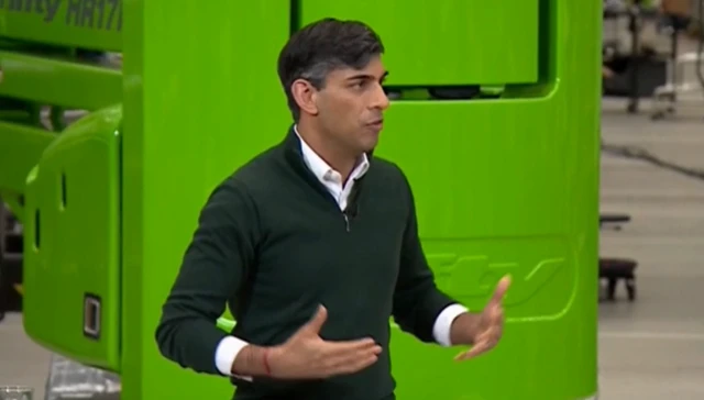 Rishi Sunak speaking