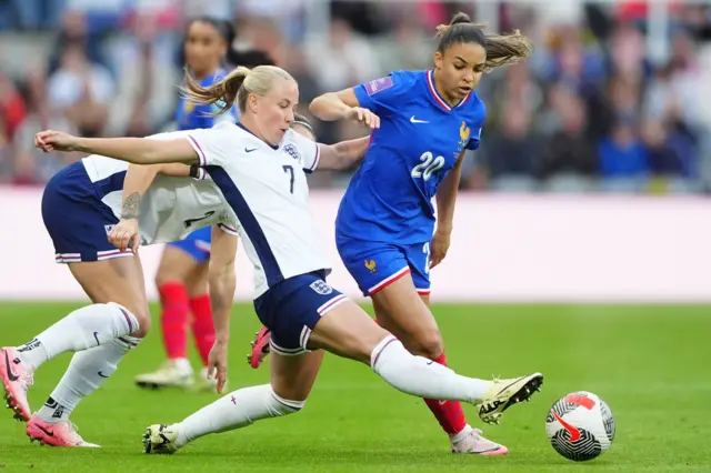 Beth Mead during the UEFA Women's Euro 2025 qualifying League A, Group A3 match at St. James' Park, Newcastle upon Tyne