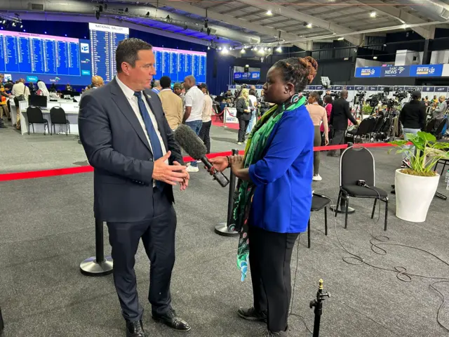 John Steenhuisen is interviewed by the BBC's Catherine Byaruhanga.