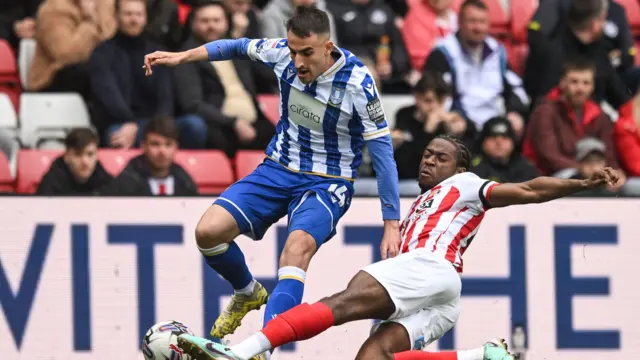 Sunderland v Sheffield Wednesday match action