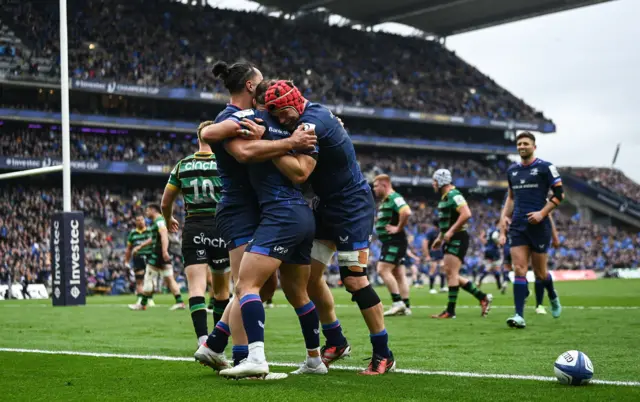 Leinster celebrate