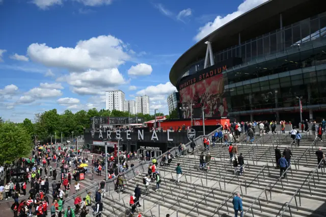 Outside the Emirates