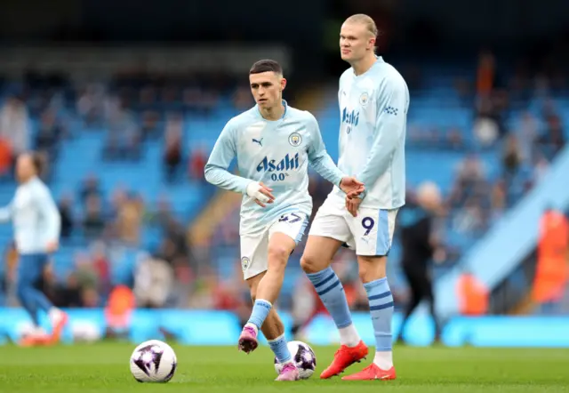 Phil Foden and Erling Haaland