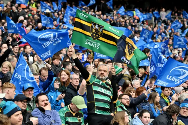 Northampton fans among Leinster supporters