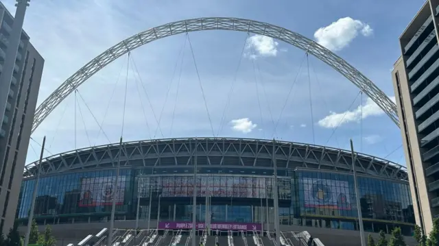 Wembley Stadium ahead of the National League play-off final