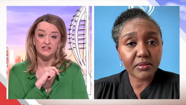 Laura Kuenssberg and Yolande Makolo
