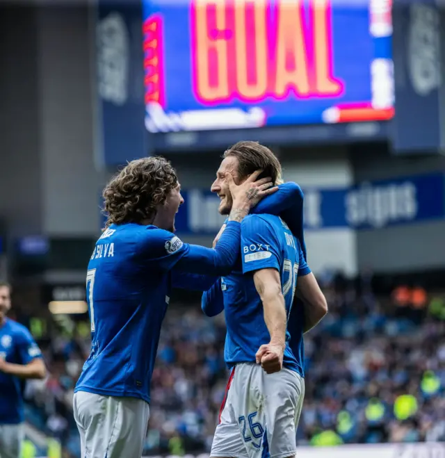 Ben Davies celebrates