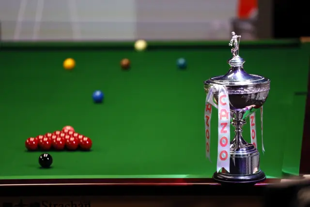 World Snooker Championship trophy