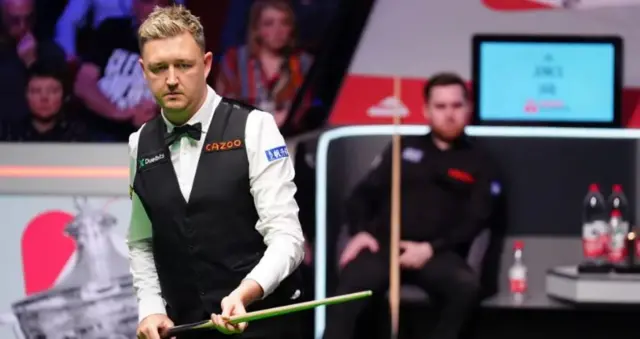 Kyren Wilson in action against Jak Jones