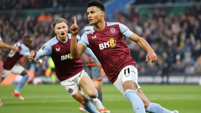 ollie watkins celebrates