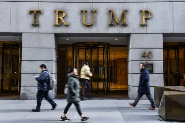 The Trump Building at 40 Wall Street in the Financial District of New York