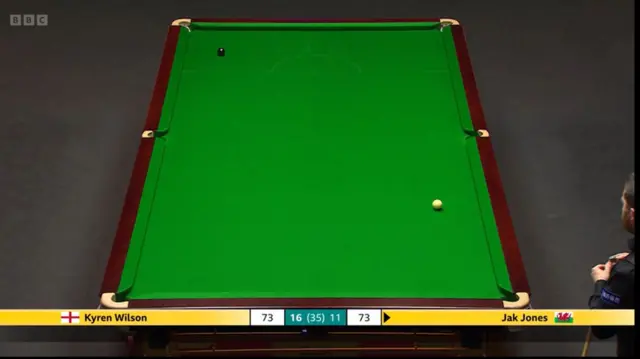 Jak Jones misses an easy black