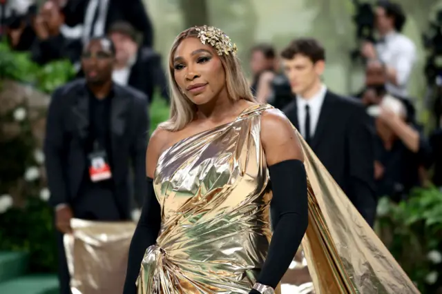 Serena Williams attends The 2024 Met Gala Celebrating "Sleeping Beauties: Reawakening Fashion" at The Metropolitan Museum of Art on May 06, 2024 in New York City