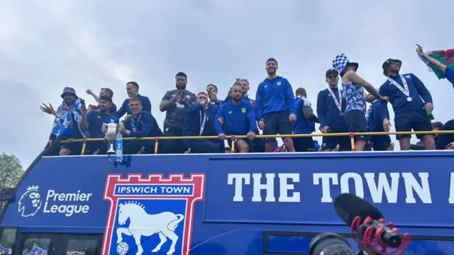 Ipswich players at Christchurch Park