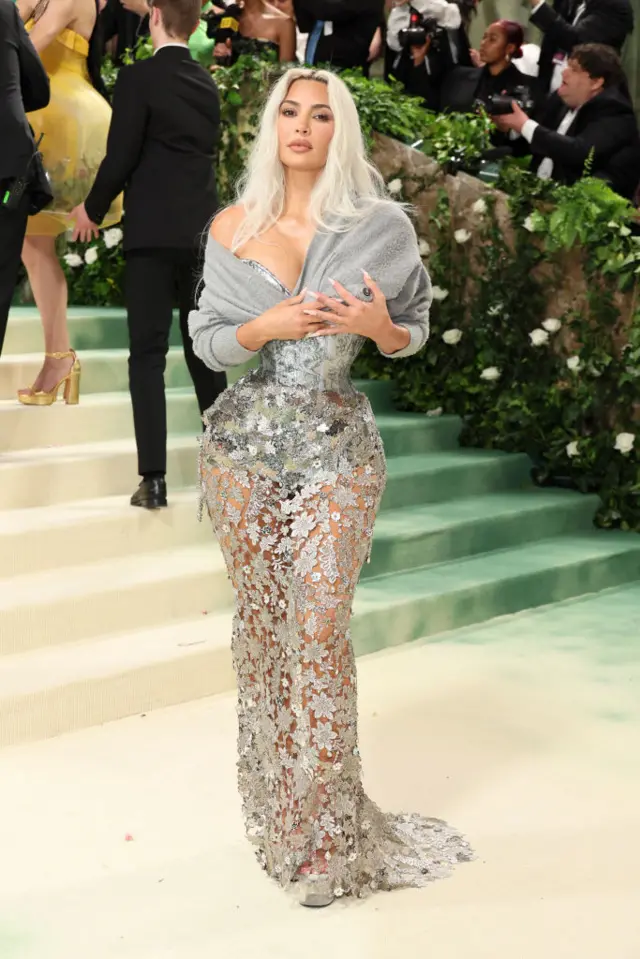 Kim Kardashian attends The 2024 Met Gala