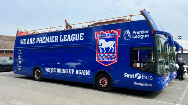 Bus with 'We are Premier League'