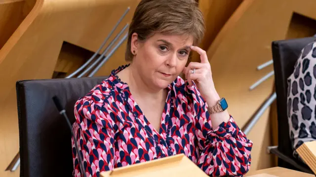 Nicola Sturgeon at Holyrood