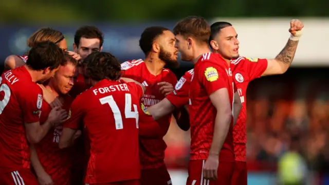 Crawley celebrate