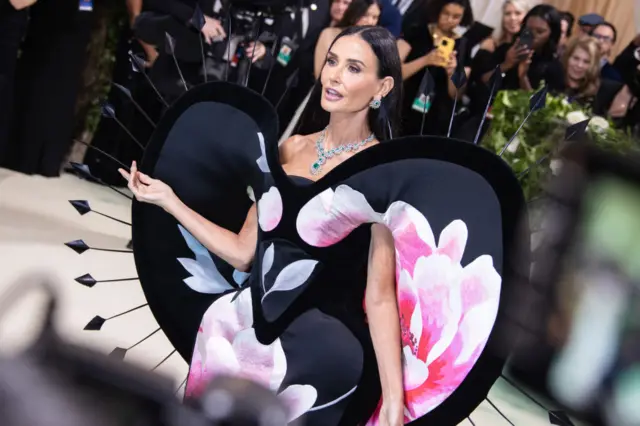 Demi Moore at the 2024 Met Gala: "Sleeping Beauties: Reawakening Fashion" held at The Metropolitan Museum of Art on May 6, 2024 in New York City